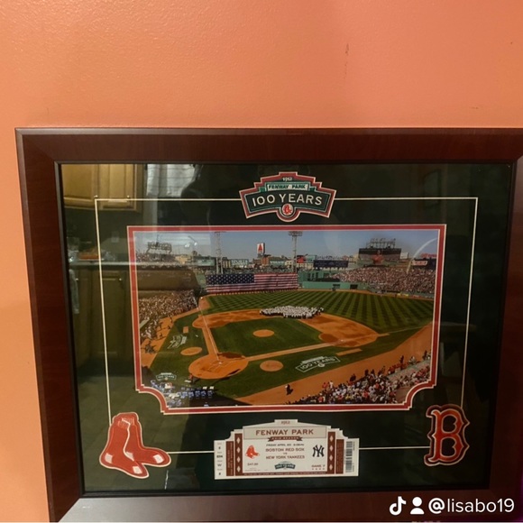 Framed 100 year Red Sox print - Picture 11 of 13